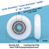 8*10*40Mm Nylon Round Type Roller High Quality Door Window Drawer Guide Wheel Pom Delrin Wrapped Bearing Pulley Plastic Wheel