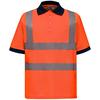Hi-Vis Short Sleeve Polo Shirt / Mens Workwear