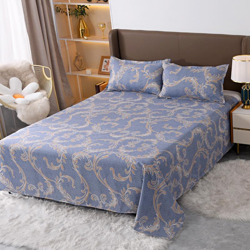 3pcs Print Bedding Set, Soft and Comfortable, Suitable for Bedroom, Guest Room One Fitted Sheet + Two Pillowcases, No Core