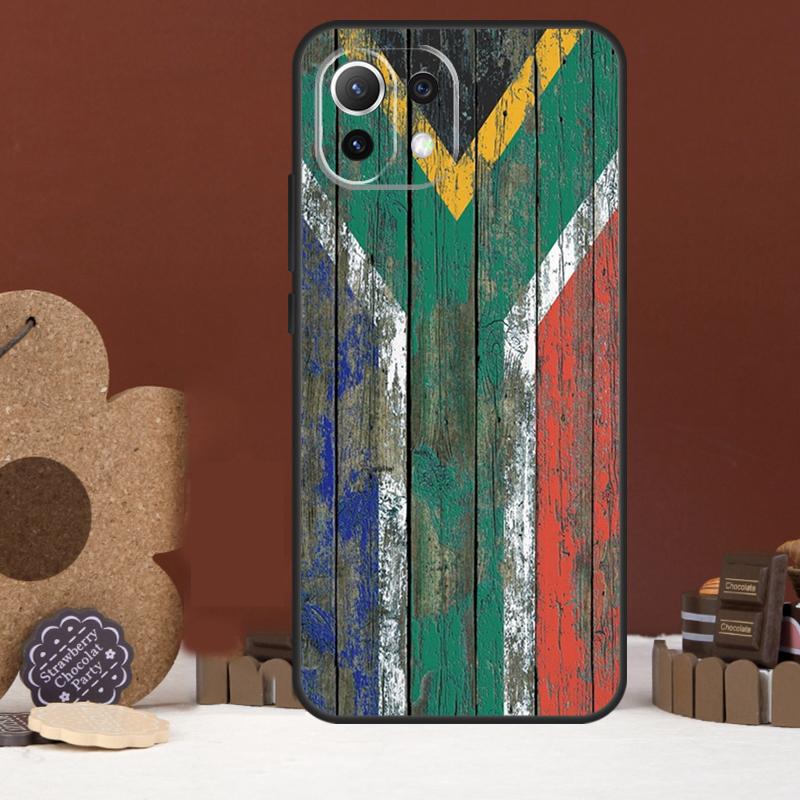 Чехол Флаг ЮАР для Xiaomi 14 15 Ultra 15T 14T 13T 17 Pro Max POCO X7 Pro X5 X6 F5 F6 F7 F8 Ultra