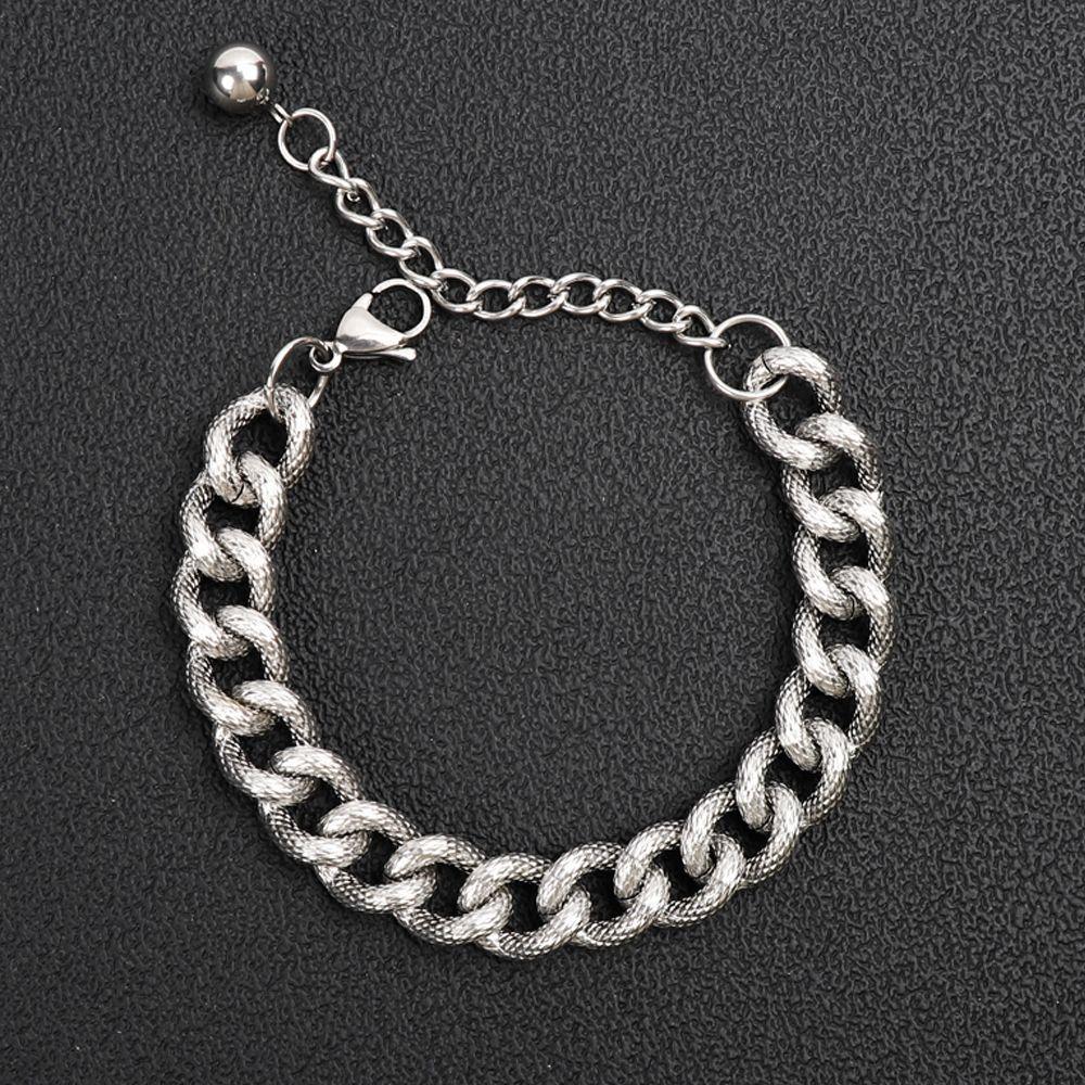 Men's Chain Bracelet Women's Grunge Surgical Steel Bracelet