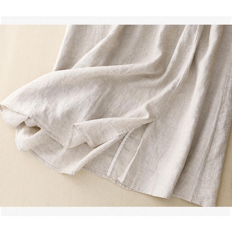 Юбка-пэчворк с художественной вышивкой, эластичная талия, подходящая по цвету юбка-трапеция, женская ретро-юбка свободного покроя средней длины