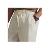 Polo Ralph Lauren Solid Pleated Linen Long Casual Pants Men Bottoms Cream 710971941-002