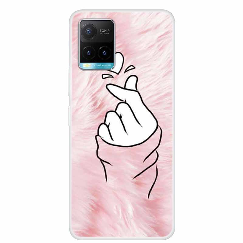 Christmas For Vivo Y21s Case TPU Soft Silicone Back Cover Case For Vivo Y21s V2110 Shockproof Coque VivoY21s Shell Cartoon Funda