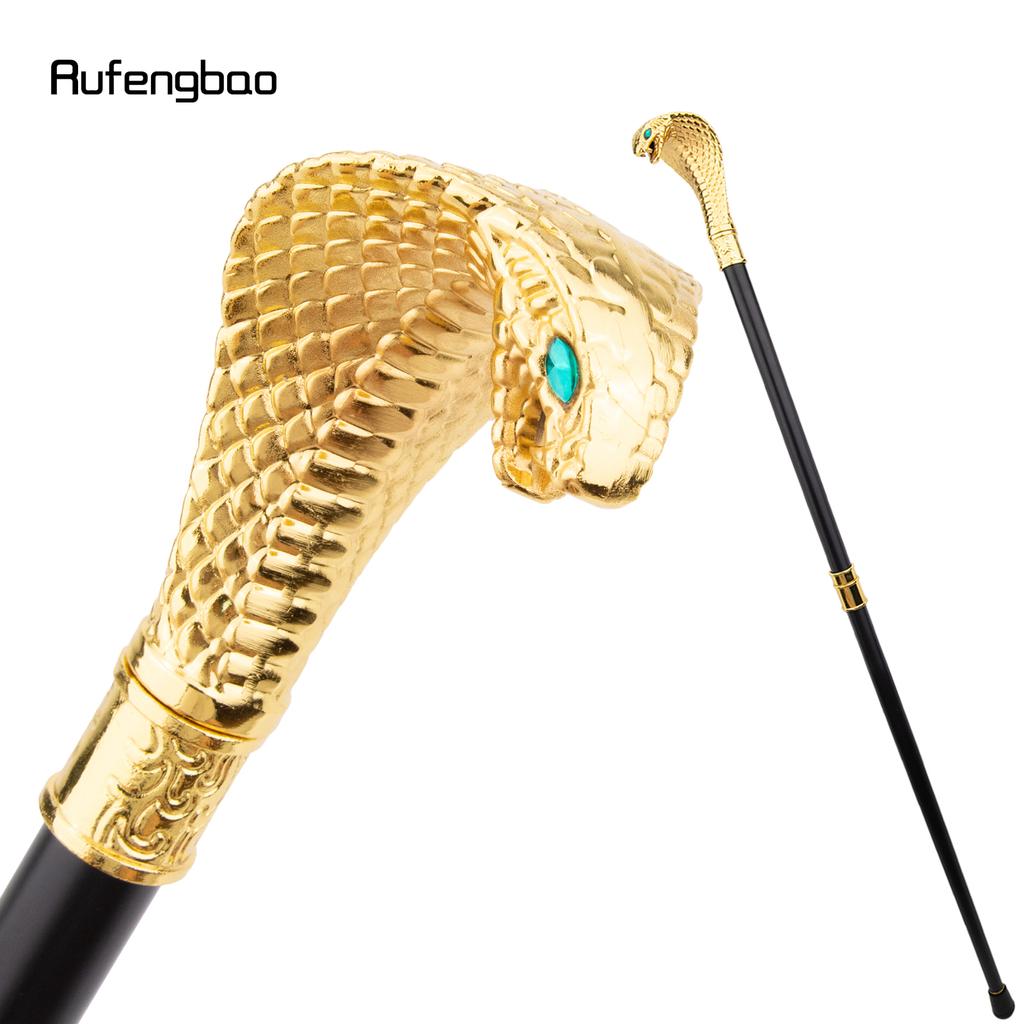 Золотая Роскошная Ручка в виде Кобры Модная Трость для Вечеринки Декоративная Трость Элегантный Набалдашник-Посох Трость 94см