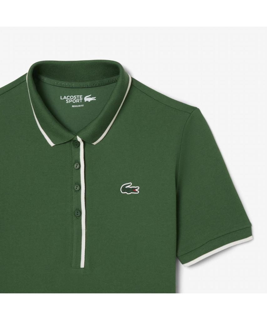 LACOSTE Women'S Tennis Heritage Tipping Polo Shirt Pf8603-55N Yrr