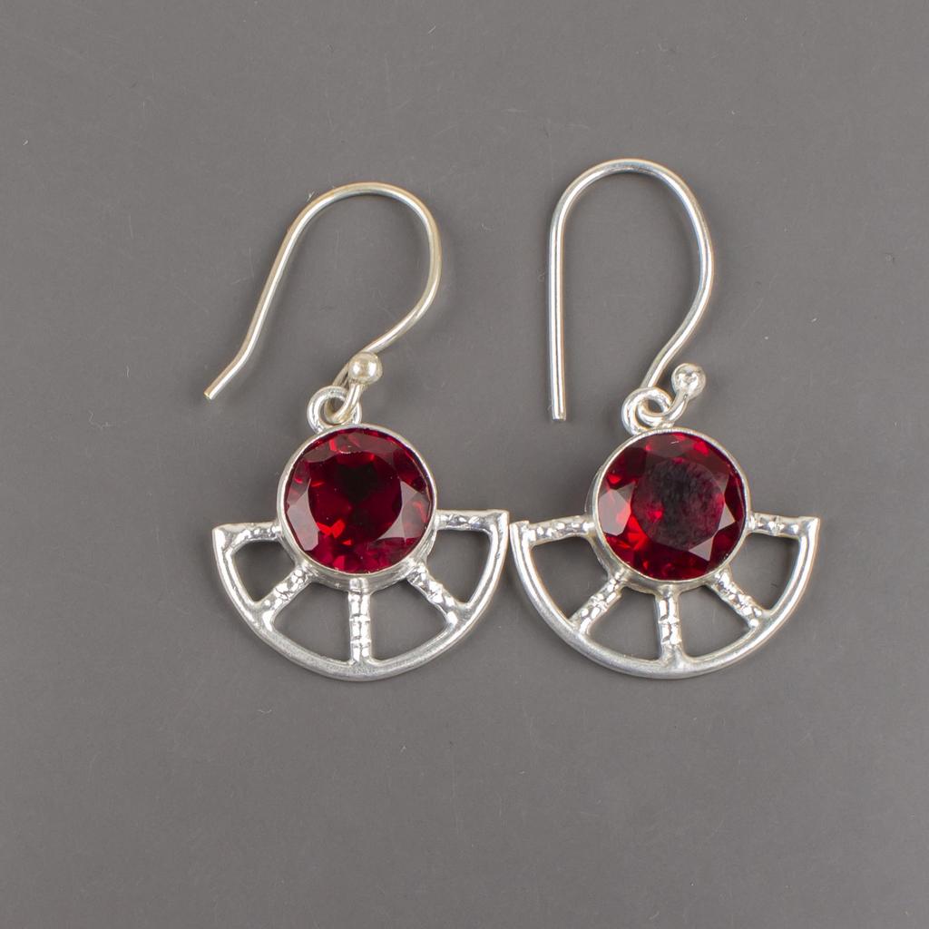 Pink Rubellite Gemstone Jewelry, 925 Sterling Silver Earring, Handmade Charming Earring, Bohemian Rubellite Earring For Grandma Gift