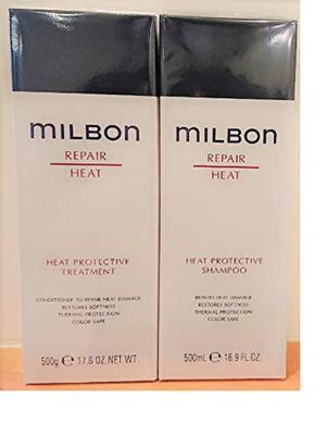 Milbon REPAIR HEAT Восстанавливающий термозащитный шампунь по 500 мл каждый