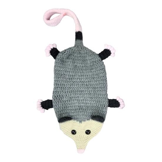 Крючком Сумка-хранилище Опоссум Ручная Вязание Подвесной Держатель для Сумок-продуктовых Сумок Вязание Крючком Животное Домашний Декор Подарок Любителям Опоссумов