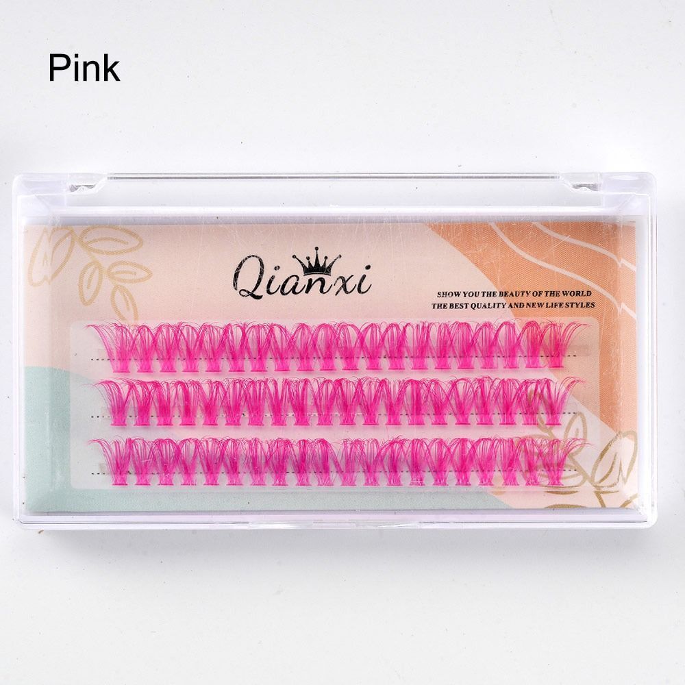 Натуральные цветные пучки ресниц, отдельные ресницы для женщин