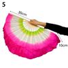 40см Танцевальные Практические Градиентные Цветные Шелковые Веера Длинные Шелковые Веера Веер для Танца Живота Вискозные Шелковые Веера