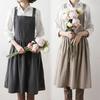 Korean Style Linen Aprons Nordic Work Dress Simple Florist Apron