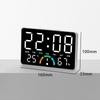 Wall-mounted Electronic Wall Clock Temperature Multi-functional Digital LED Clocks Home DST Display Table Clock for Bedroom