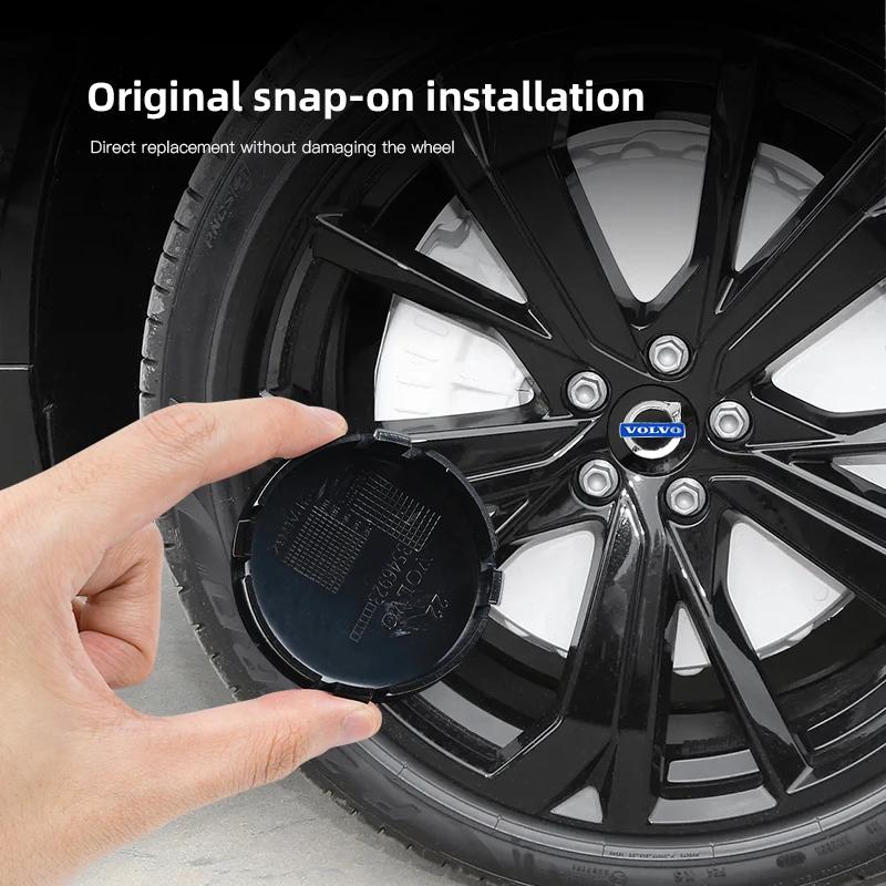 4 шт. 64 мм Колпачок ступицы колеса Volvo Значок Наклейка Автоаксессуары Для Volvo S40 S60 S80L XC60 XC90 V40 V60 V50 V90