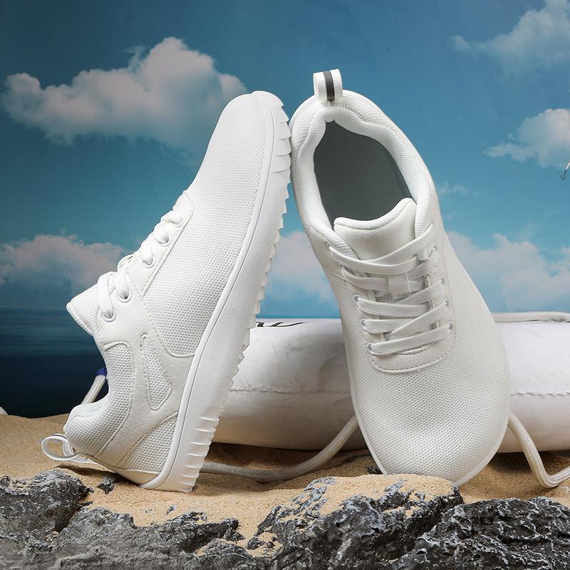 2024 New Wide-headed Running Sports Soft-soled Indoor Barefoot Shoes Men's and Women's Casual Shoes Flying Woven Breathable Mesh Shoes