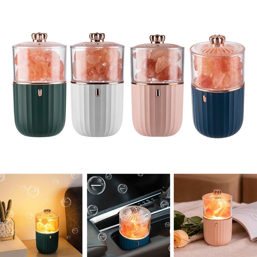 Соляной камень беспроводной увлажнитель воздуха ароматерапевтический диффузор ультразвуковой туманообразователь USB диффузор эфирных масел для домашнего декора