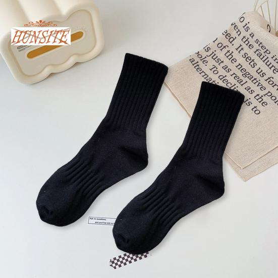 1 пара носков унисекс, однотонная трикотажная средняя трубка, защита лодыжки, противоскользящая, теплая, без запаха, впитывает пот, спортивные носки для взрослых на четыре сезона