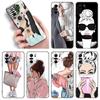 Чехол для телефона Girl Coffee Female для Xiaomi POCO F2 F3 M2 M3 M4 X3 X4 Pro NFC F4 GT 5G F1 X2 C3 C31 C40 M5S из мягкого ТПУ черного цвета