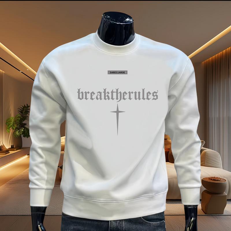 New Autumn Men Graphic Sweatshirts Hoodied Long Sleeve T-shirt Cotton Hip Hop Oversized Tees Sports Top S-5XL Men Clothing 2024