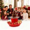 Multipurpose Chocolate Fountain Maker 3 Layer Electric Chocolate Fondue Fountain for Candy Melting And Cheese Dipping