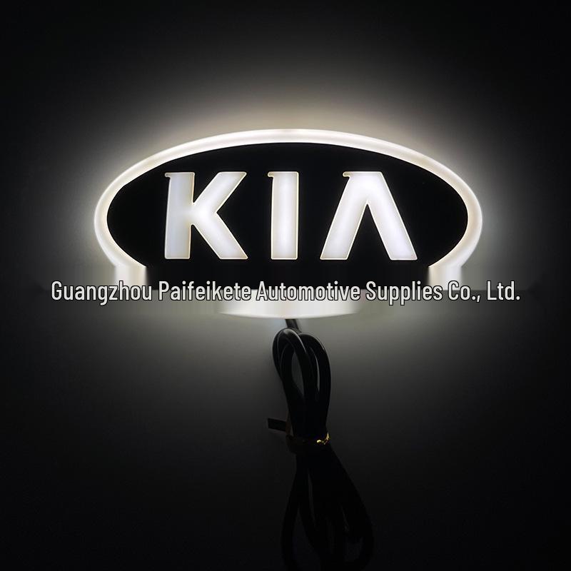 Светящийся светодиодный задний значок для Kia K5, Sorento, Cerato, Forte 4D