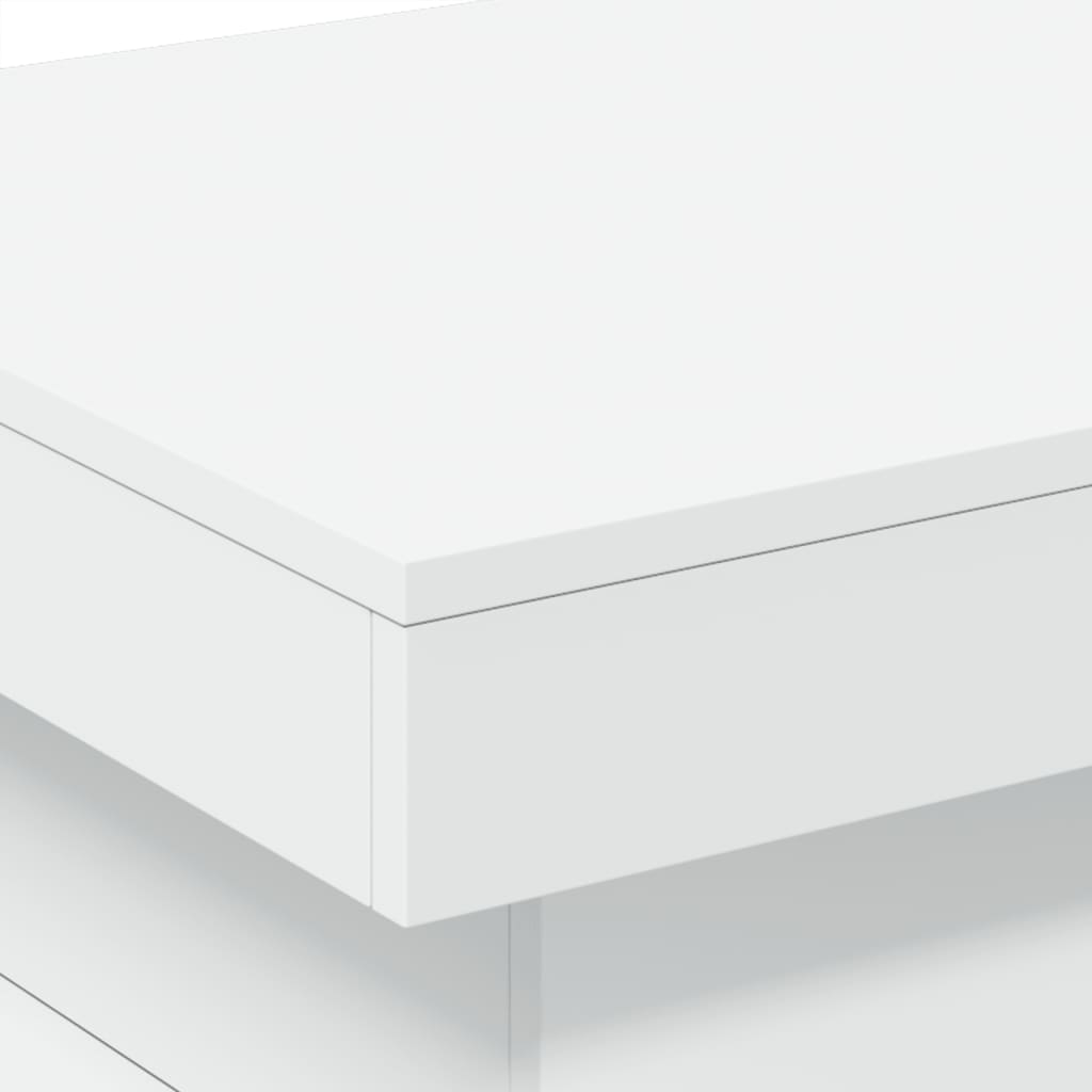 LED Coffee Table White 50 x 50 x 40 cm