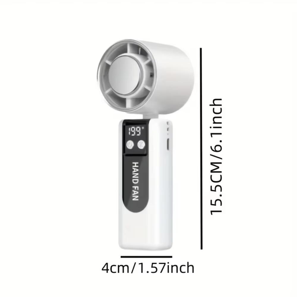199-speed High-speed Handheld Fan Digital Display Air Conditioner Fan New Portable Fan Outdoor