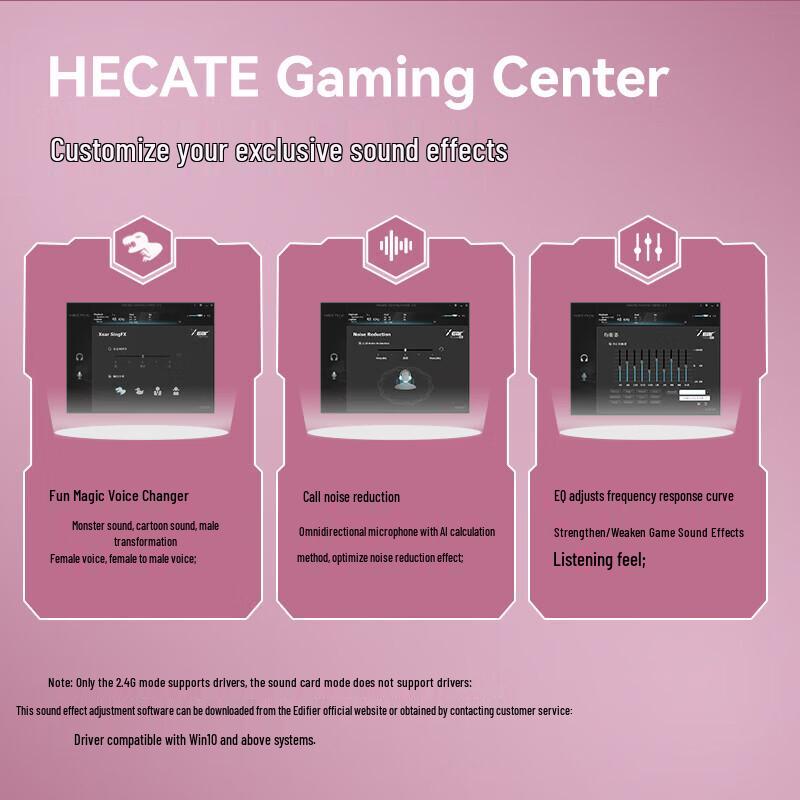 Edifier Беспроводная игровая гарнитура HECATE G5