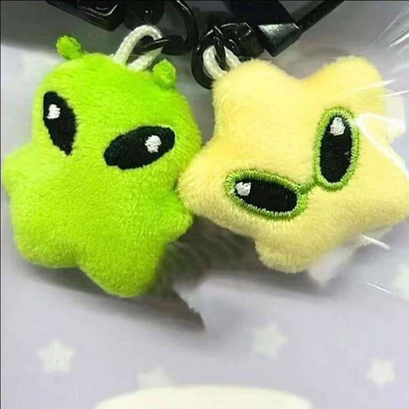 1/2Pcs New Cartoon Cute Star High Beauty Plush Doll Pendant Mobile Phone Rope Bag Pendant Car Keychain Versatile Birthday Gift