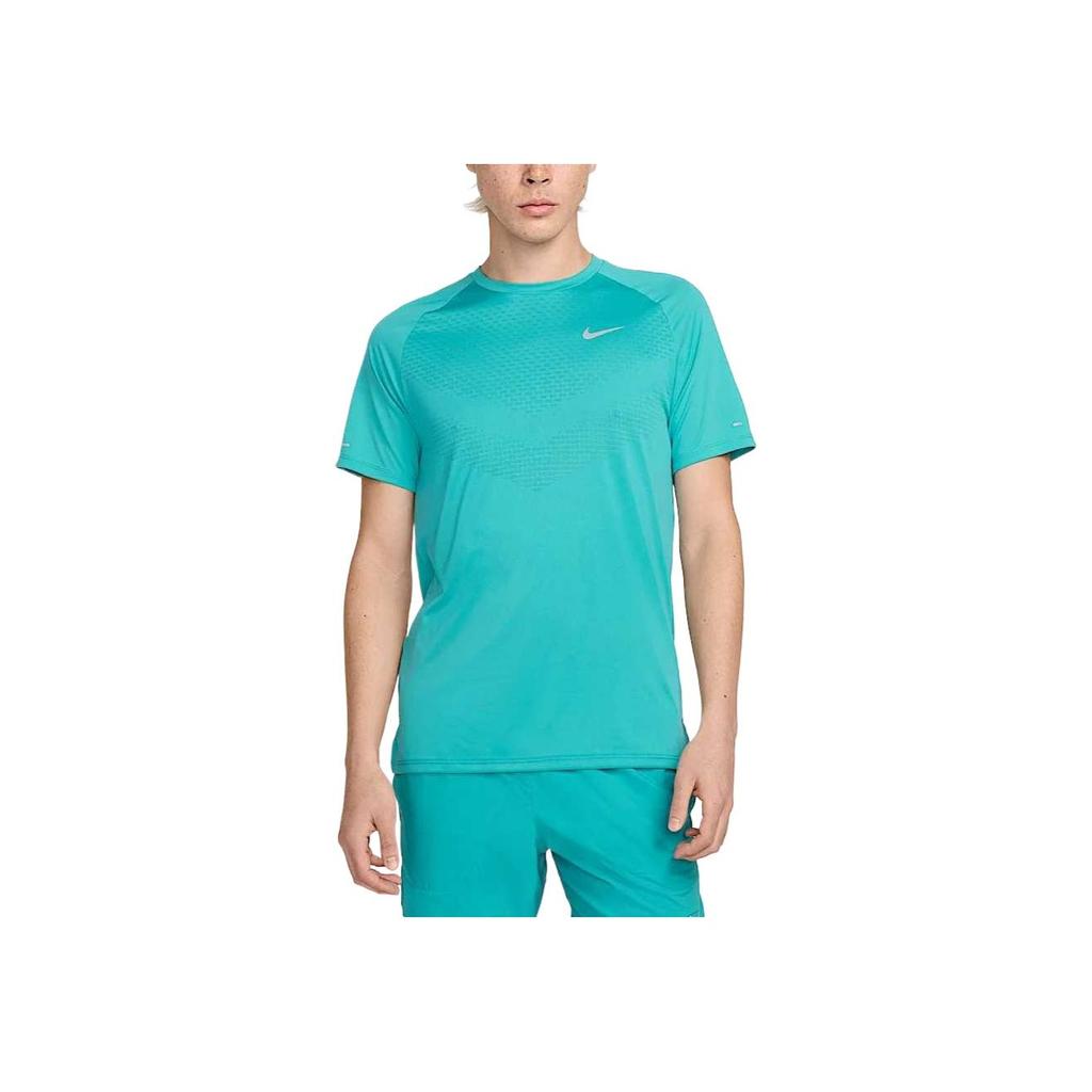 Nike Dri-FIT ADV Stride Быстросохнущая Удобная Дышащая Футболка с Коротким Рукавом Мужская Топы Зеленая HV5204-345