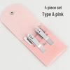 4-Piece Nail Clipper & Manicure Set with Custom Logo