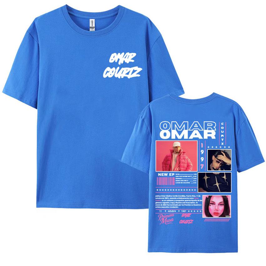 Rapper Omar Courtz Primera Musa Album Tour T Shirt Mens Womens Clothing Hip Hop Fashion Aesthetic Casual Short Sleeve Tshirts