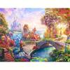 Diamond Painting Embroidery House DIY Full Round Landscape Mosaic Picture Of Rhinestones Gift 30x40cm