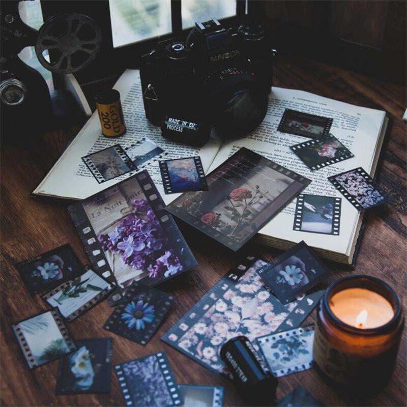 30 шт., винтажная пленка для домашних животных INS, цветок, скрапбукинг, журнал, декоративные этикетки, наклейки для дневника, канцелярские принадлежности, наклейки для альбома