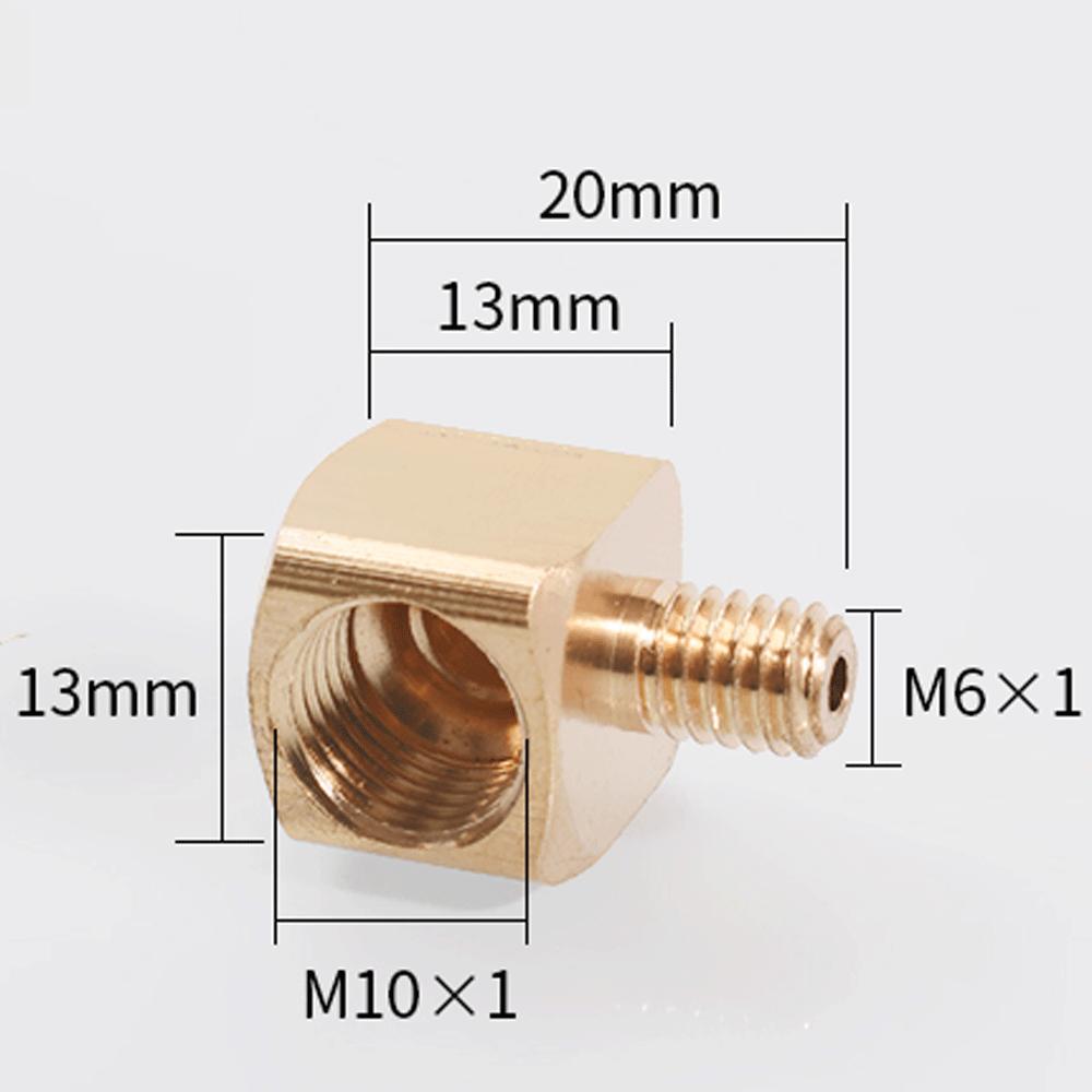 M6 M8 M10 1/8" 1/4" 3/8" BSP Female Male Brass 90 Degree Elbow Pipe Fitting Coupler Connector Water Lubrication Tubing Block