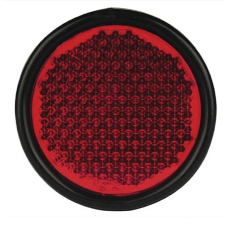 Round reflector for screwing on
