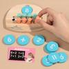 Children's Wooden Number Board Whale Shaped Ten Digit Counter Cognitive Matching Game Addition Subtraction Operation Math Toys