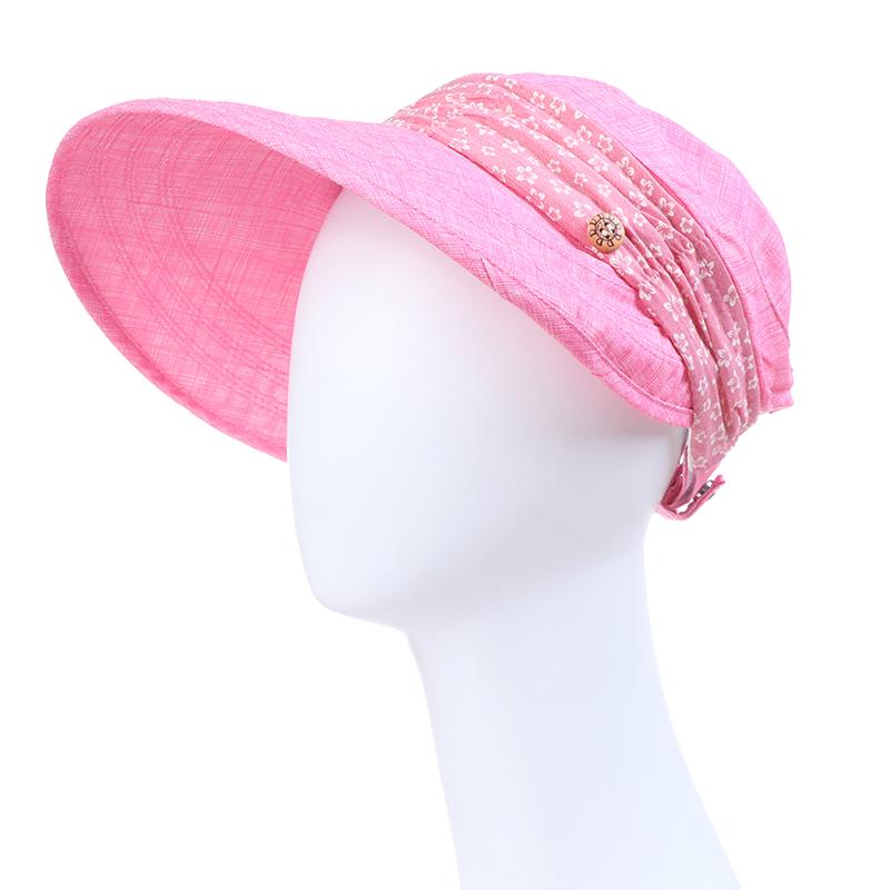 Женская женская шляпа с козырьком, летняя солнцезащитная пляжная складная кепка с широкими полями, летняя