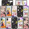 Чехол для iPhone 16 15 Xiaomi Redmi Note 14 13 12 11 Pro Max X 8 9 16e Samsung Galaxy S25 S24 S23 Moto OPPO Huawei Girl Sailor Anime Moon Phone Case