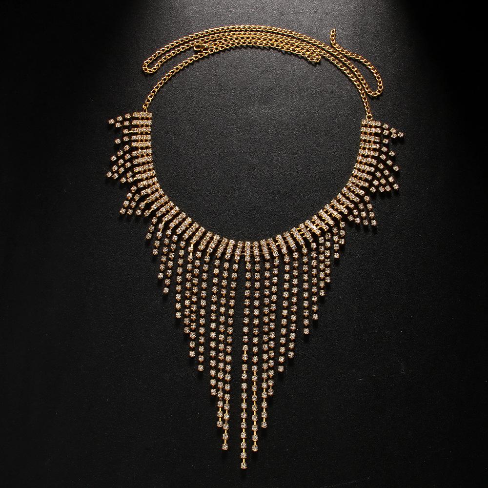 Многослойная цепочка на талию с бахромой и стразами, трусики, пляжная сексуальная цепочка на тело, женская цепочка на тело