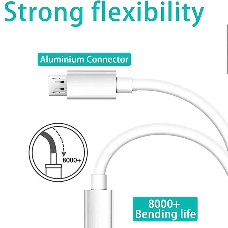 10-50 шт. Micro V8 5Pin USB кабель для быстрой зарядки и передачи данных для Samsung S6 S7 edge note Xiaomi Htc Lg Android Phone Quick Cord 2 м