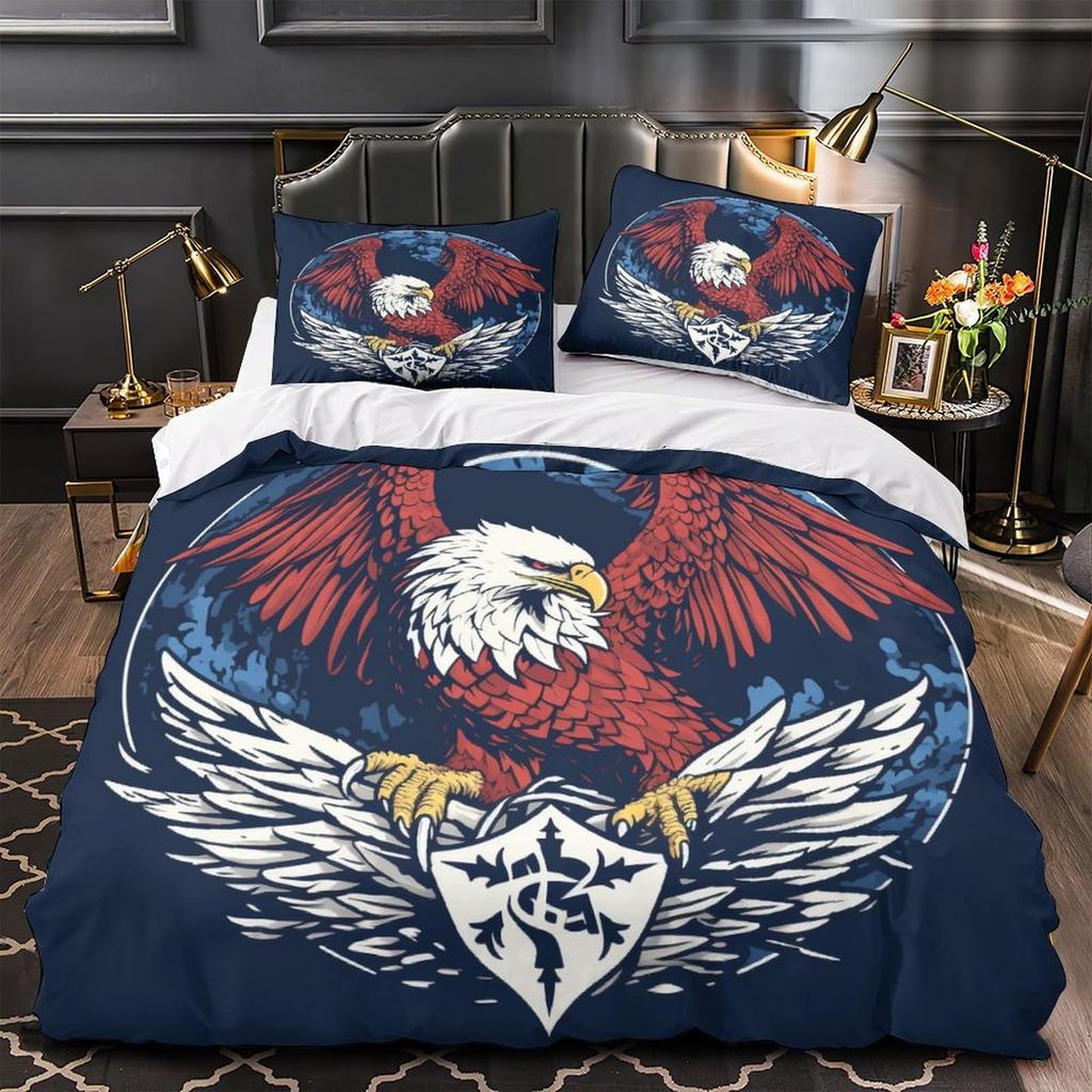 Комплект постельного белья с цифровым принтом Eagle, комплект постельного белья с наволочкой, пододеяльник, комплект из трех предметов