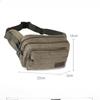 New Style, Waterproof, Canvas Waist Bag, Neutral, Korean Version, Large Capacity, Multi-layer, Outdoor Leisure, Travel Waist and Chest Bag