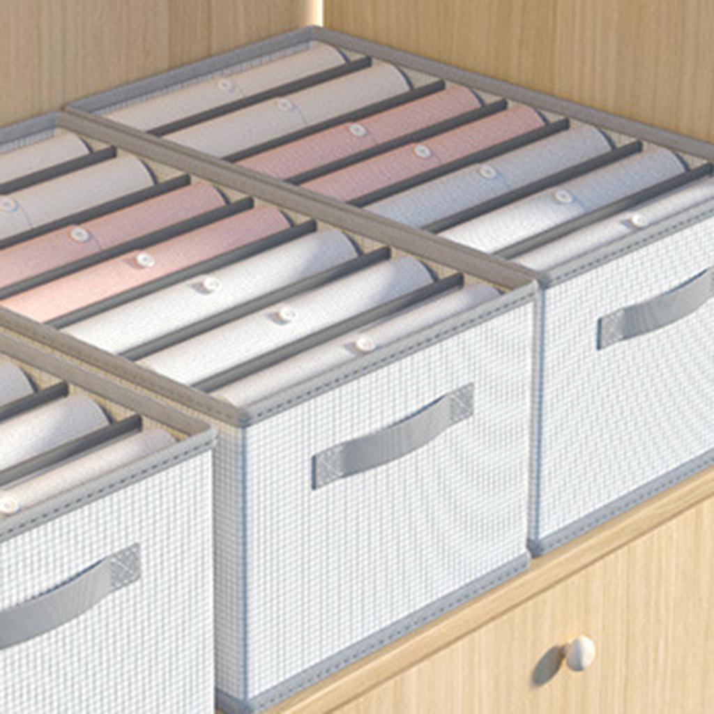 Large Wardrobe Clothes Organizers Closet Jean Storage Bins with Handles for Sweater Pants T-shirt Hoodie Dress