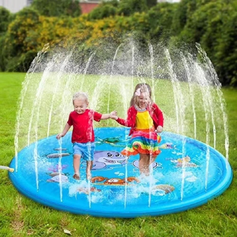 Dolphin Inflatable Water Sprinkler Pad 170cm Lawn Swimming Pool New Outdoor Game Toy Outdoor