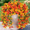 1/2/3/4Pcs Fall Hanging Artificial Morning Glory UV Resistant Realistic Fake Flower Wedding