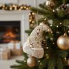 Vintage Foam Xmas Ball Ornament Champagne Christmas Tree Hanging Pendants  Halloween Gift