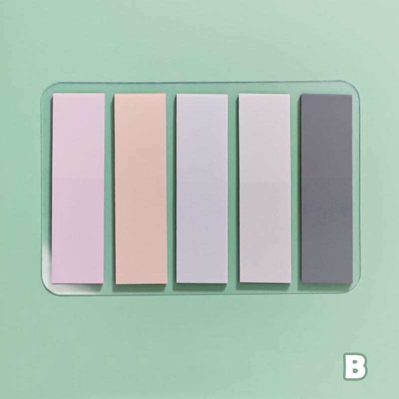 100 листов винтажных цветных липких блокнотов для заметок, индексных вкладок, закладок, канцелярских принадлежностей