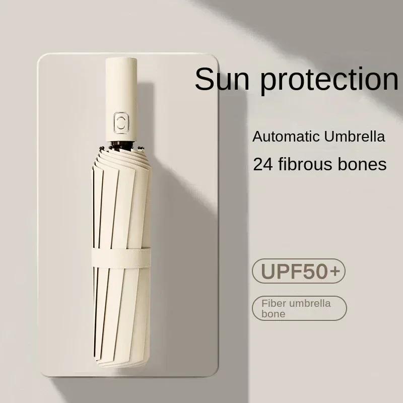 1PCS Auto Open Close Umbrella Compact Fold Sun Rain Proof UV Protection Premium Travel Umbrella NEW