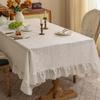 New Light Luxury Retro Lace Tablecloth Dustproof Heat Insulation Beautification Dining Table Cloth Coffee Table Cover